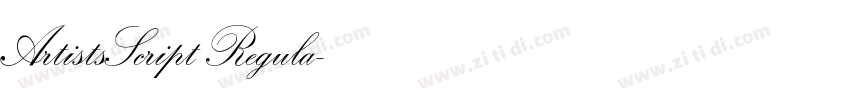 ArtistsScript Regula字体转换